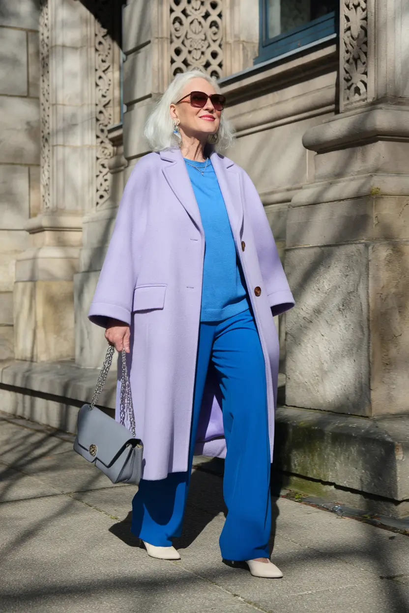 fall outfits for women over 40 Color Confidence with Elegant Energy