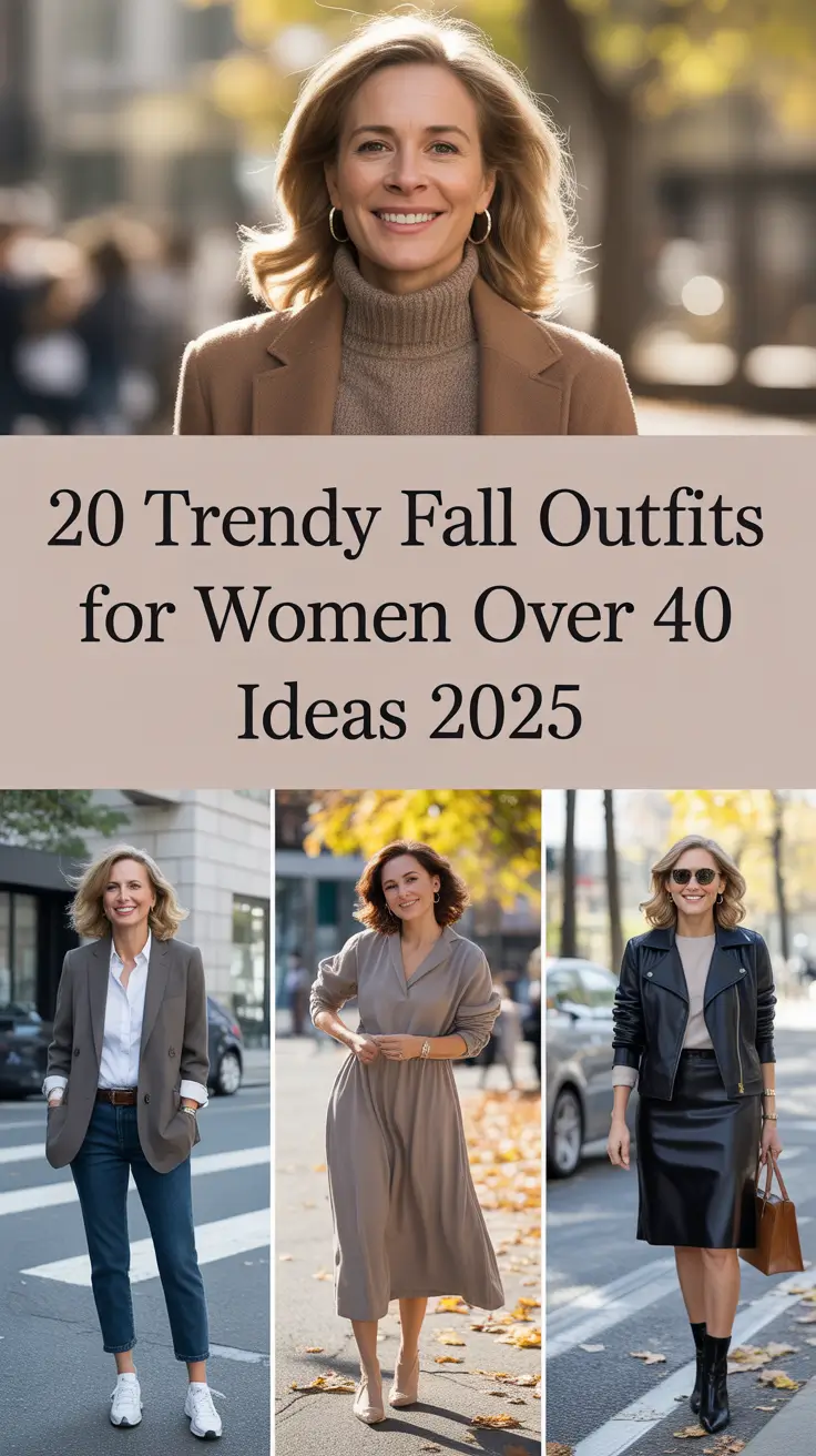 Trendy Fall Outfits for Women Over 40 – Great & Stylish Ideas for 2025