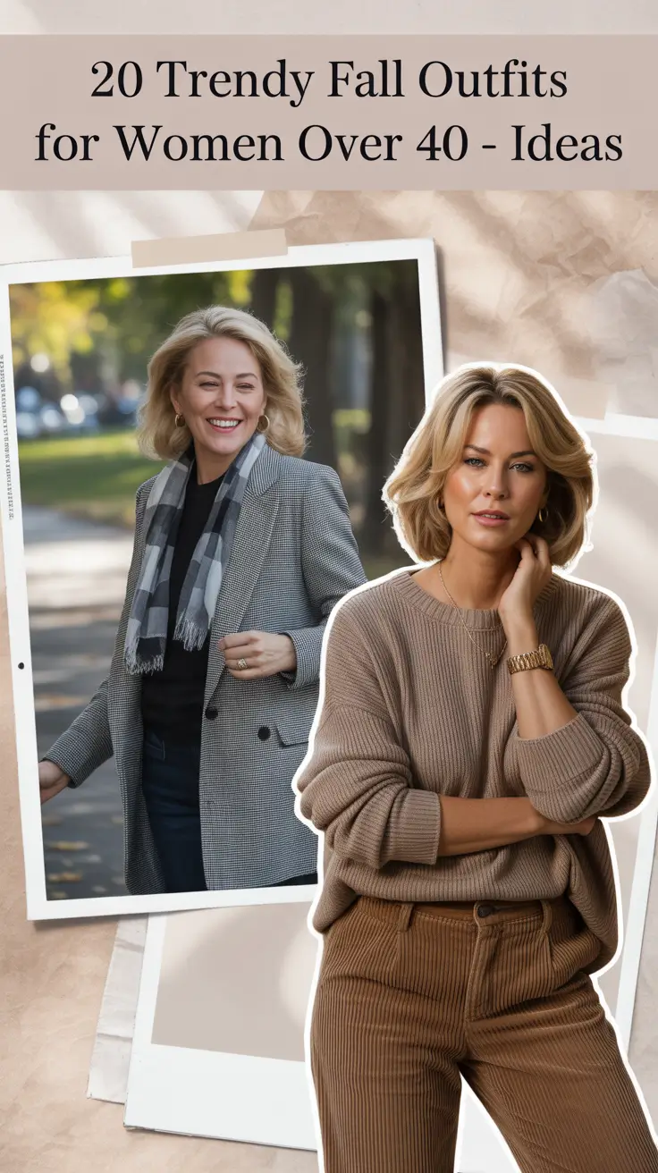 Trendy Fall Outfits for Women Over 40 – Great & Stylish Ideas for 2025