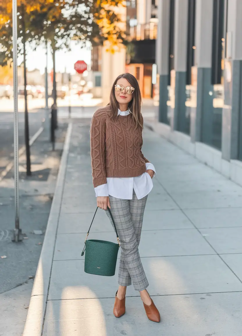 fall fashion women over 50 casual Prep School Layers Go Urban