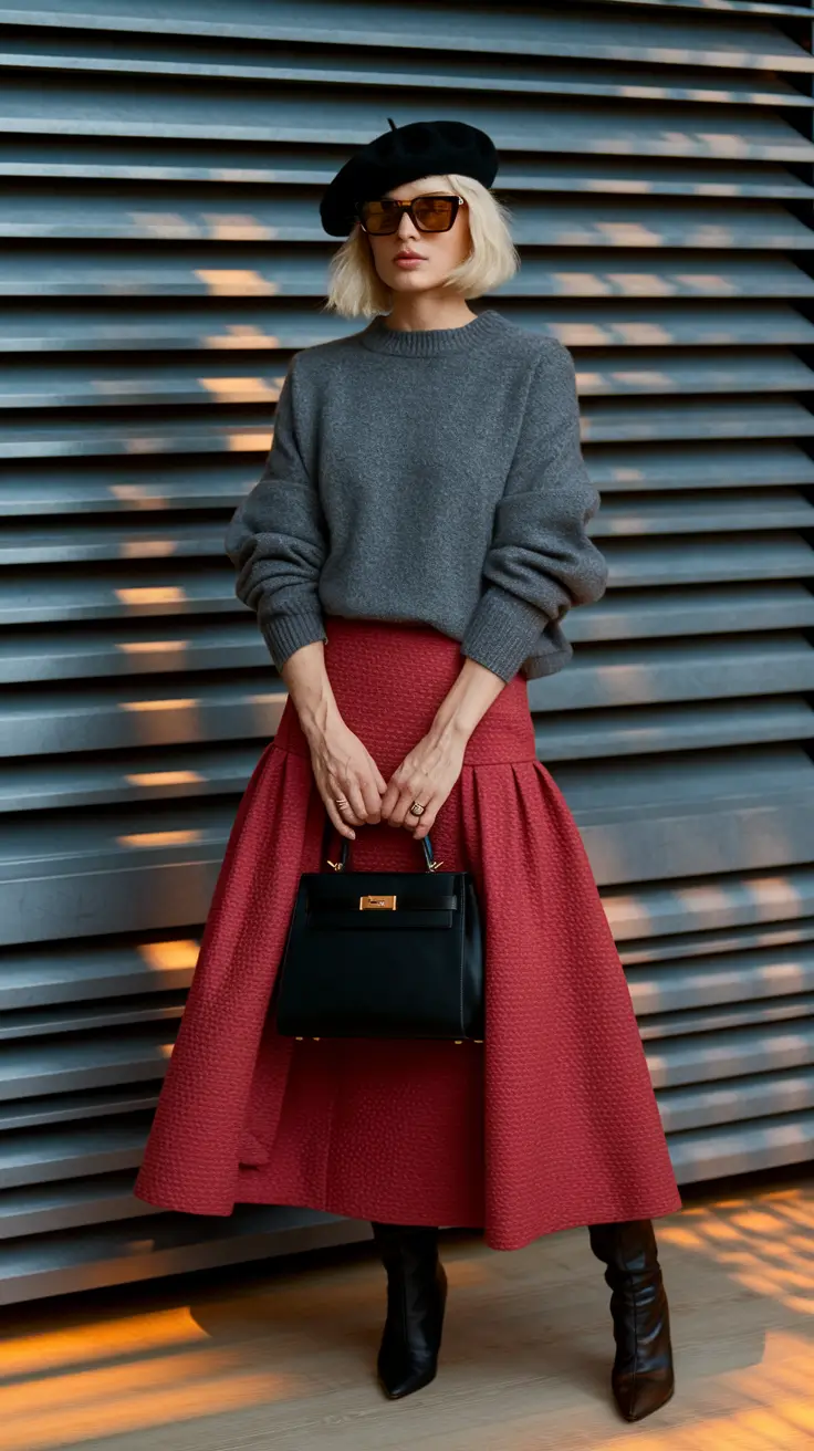 outfit inspo fall street fashion women Art School Parisian Energy