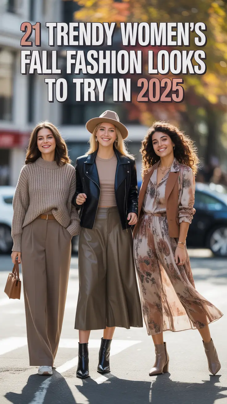 Trendy Women’s Fall Fashion Looks to Try in 2025