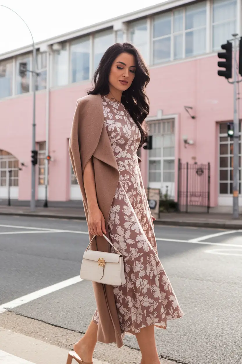 fall wedding guest dress september+Muted Blush Elegance for a September Semi-Formal Soirée
