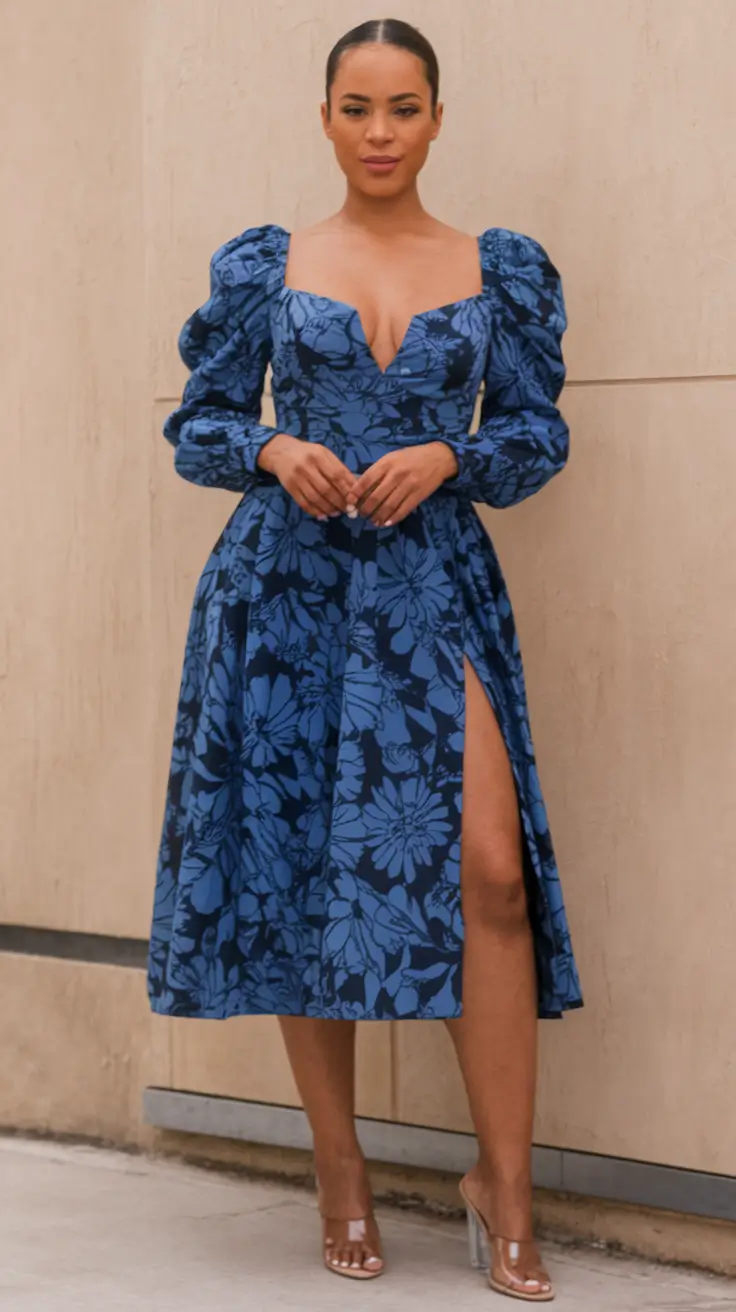 fall wedding guest dress october formal+Modern Royalty in Bold Blue for October Formal Plus Size Style