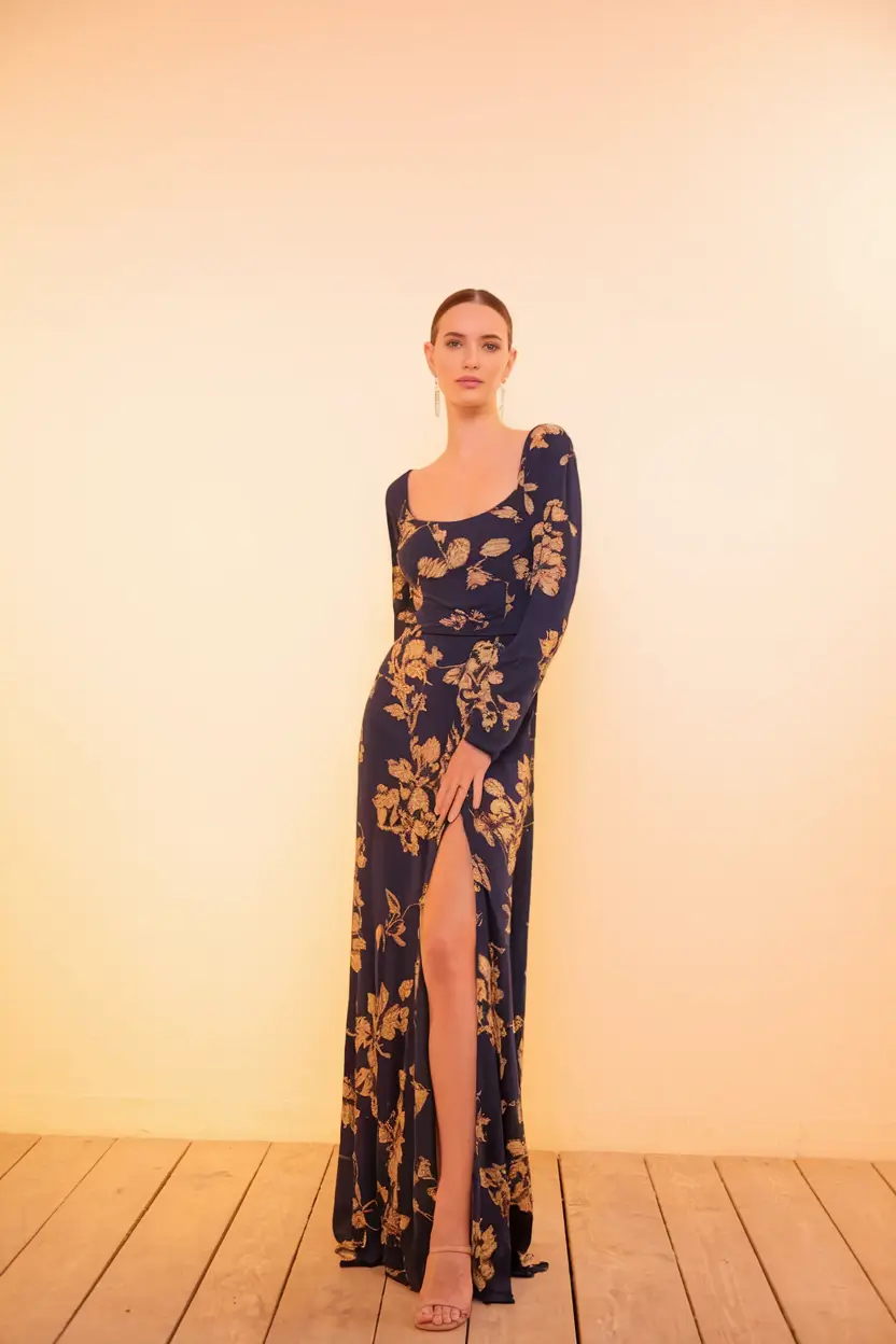 black tie optional Botanical Prints and a Hint of Glam
