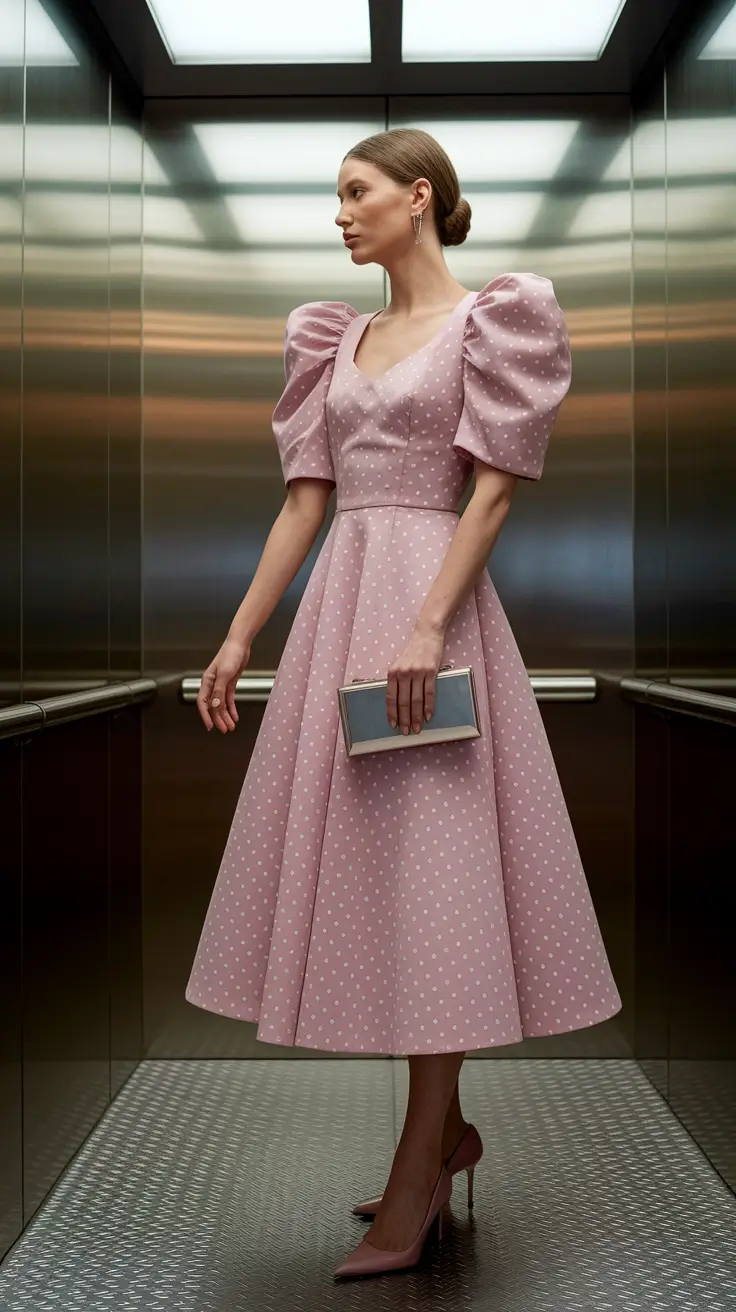 august outfits aesthetic Modern Vintage in Polka Dot Perfection