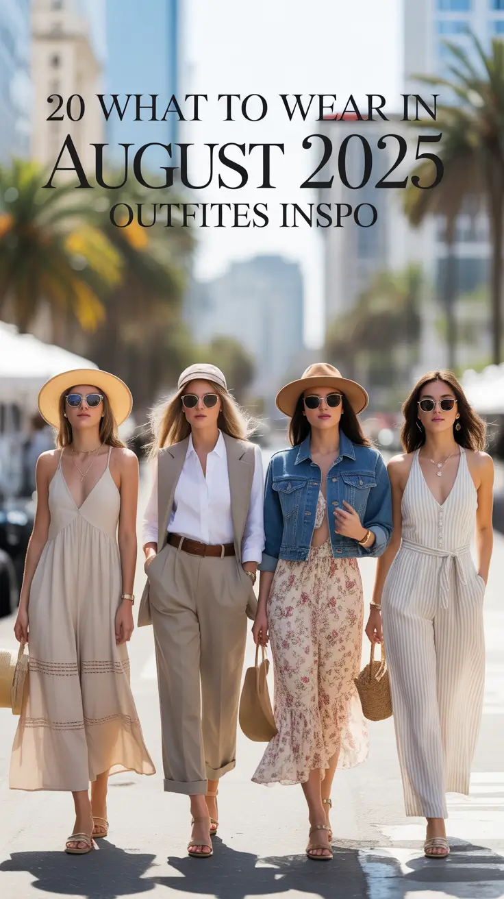 What to Wear in August 2025: Outfits Inspo for Every Style & Destination