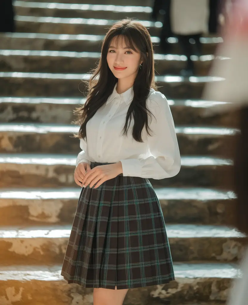 first day of school outfits 2025 Soft Academic With Korean Influences