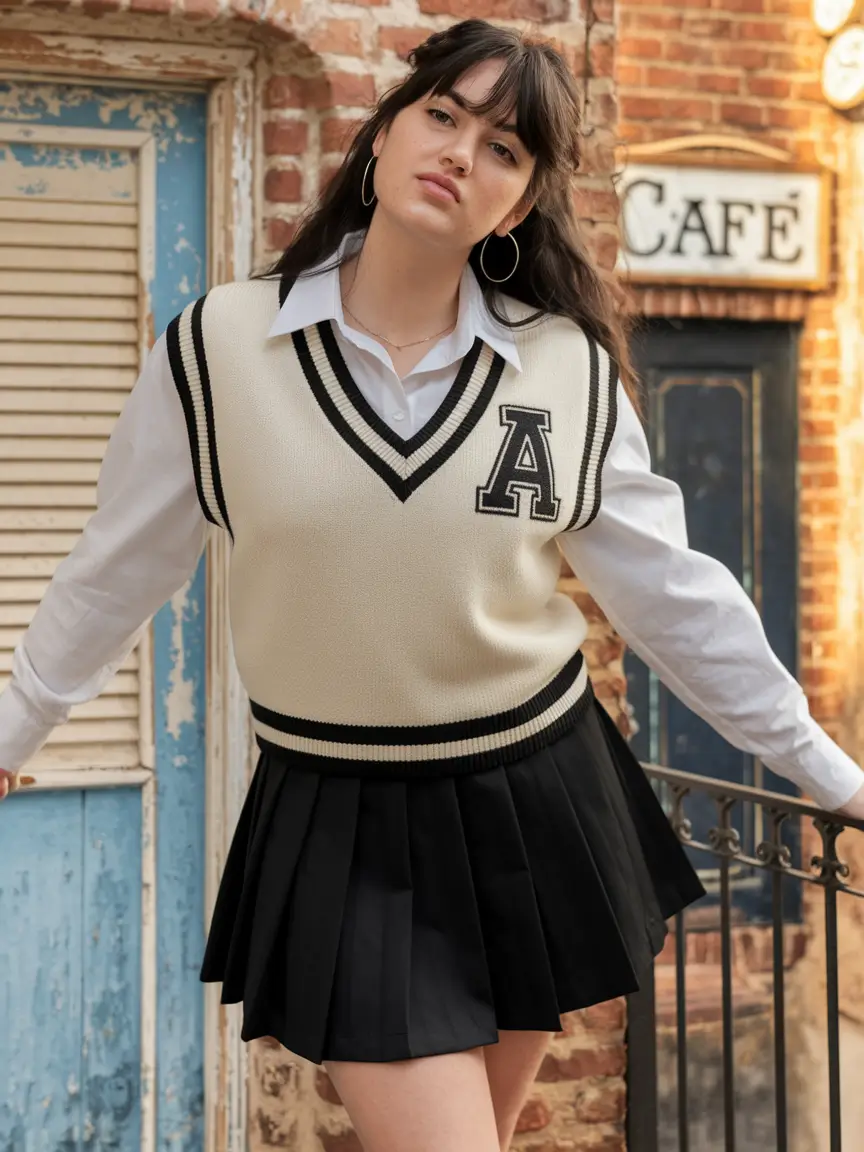 first day of school outfits 2025 Varsity Vibes With Retro Realness