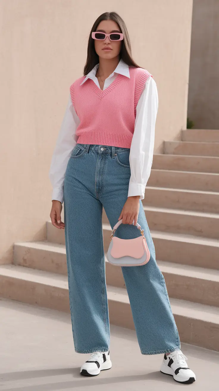 first day of school outfits 2025 Sugar-Pop Academia with a Twist