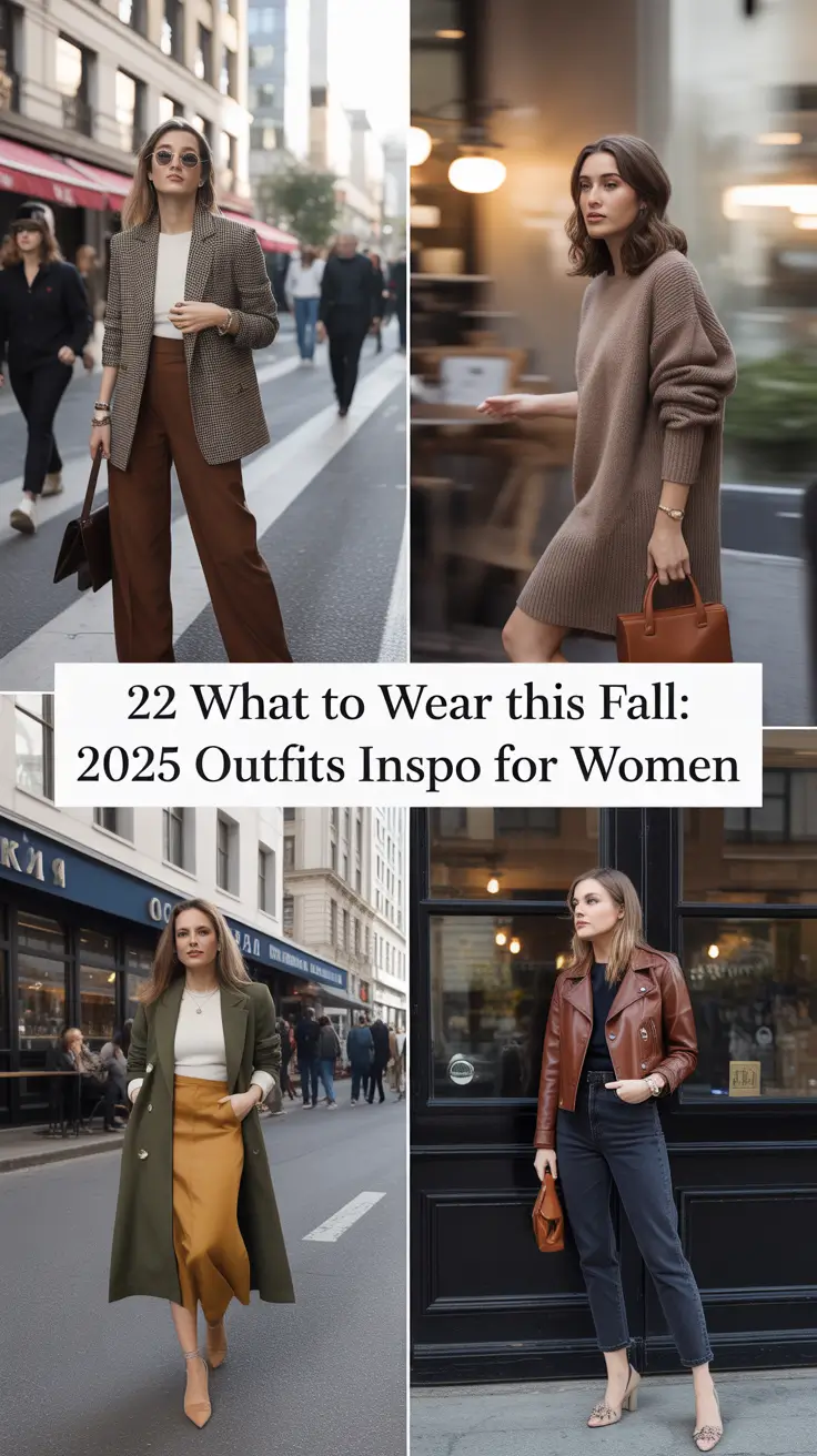 What to Wear This Fall: 2025 Outfits Inspo for Women That Feel Effortless and Aesthetic