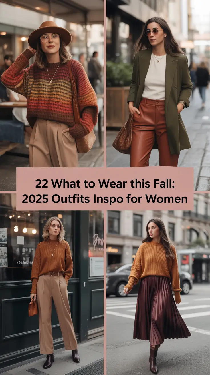 What to Wear This Fall: 2025 Outfits Inspo for Women That Feel Effortless and Aesthetic