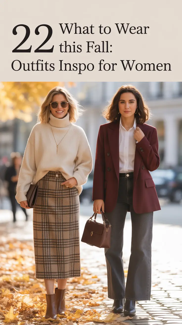 What to Wear This Fall: 2025 Outfits Inspo for Women That Feel Effortless and Aesthetic