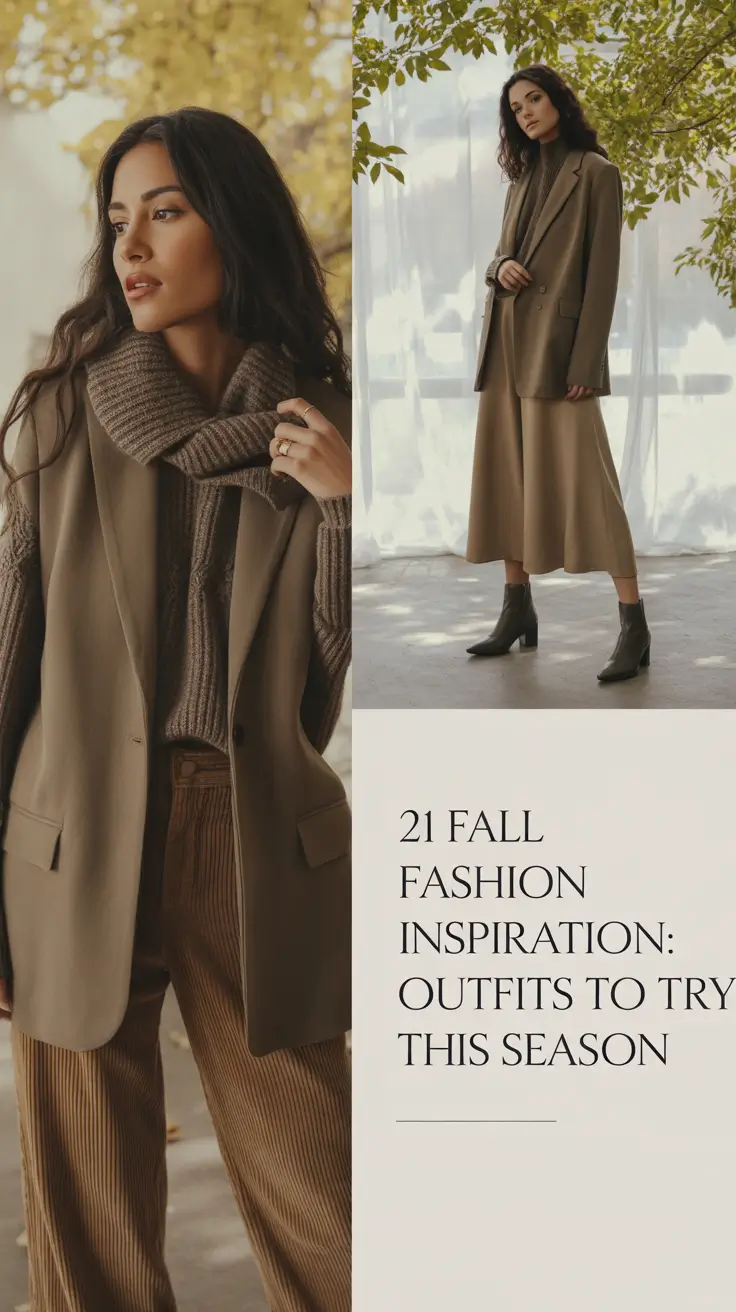 2025 Fall Fashion Inspiration: Stunning Outfits to Try for a Chic and Cozy Season