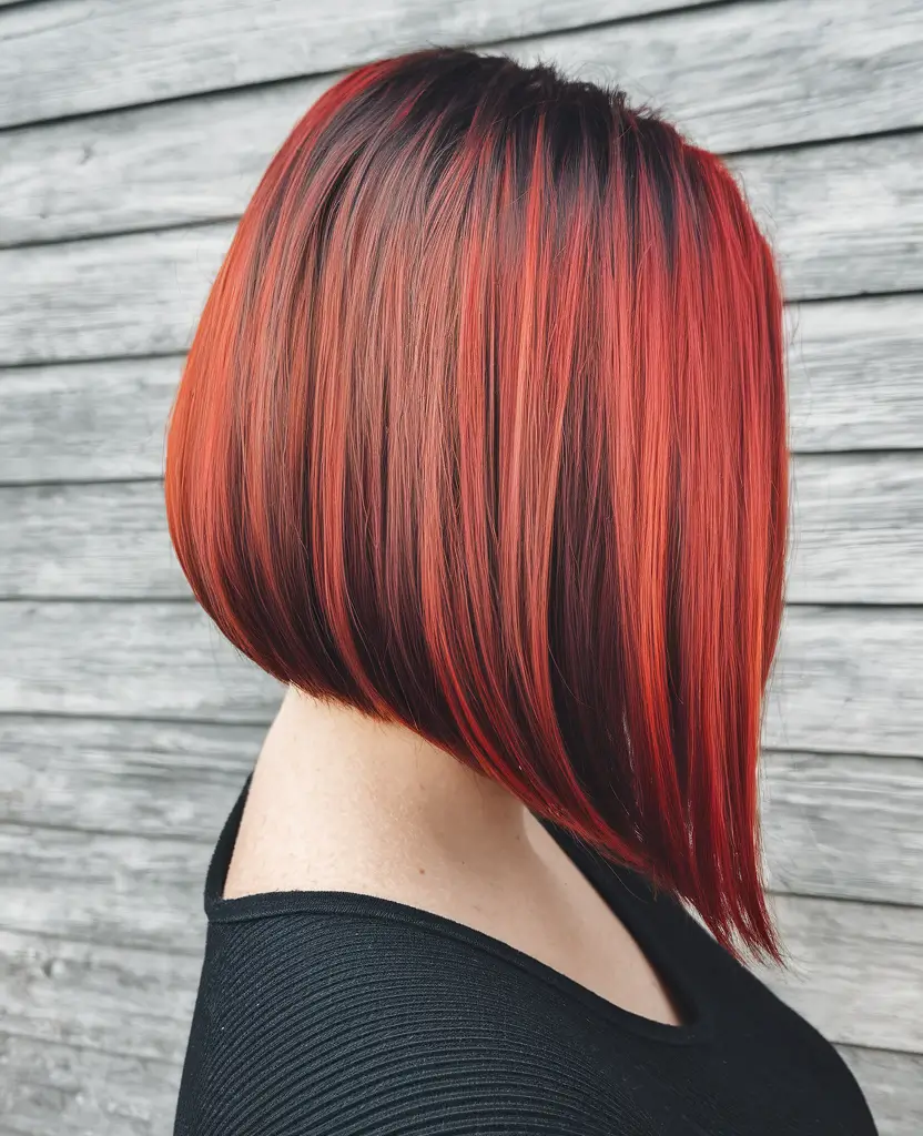 hair color warm skin tone deep autumn Fiery Copper with Chocolate Lowlights
