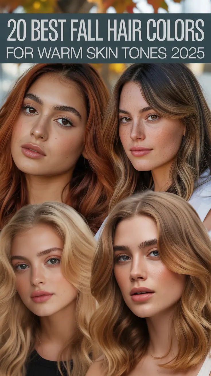 Best Fall Hair Colors for Warm Skin Tones 2025: Stunning Looks for Olive Skin & Hazel Eyes