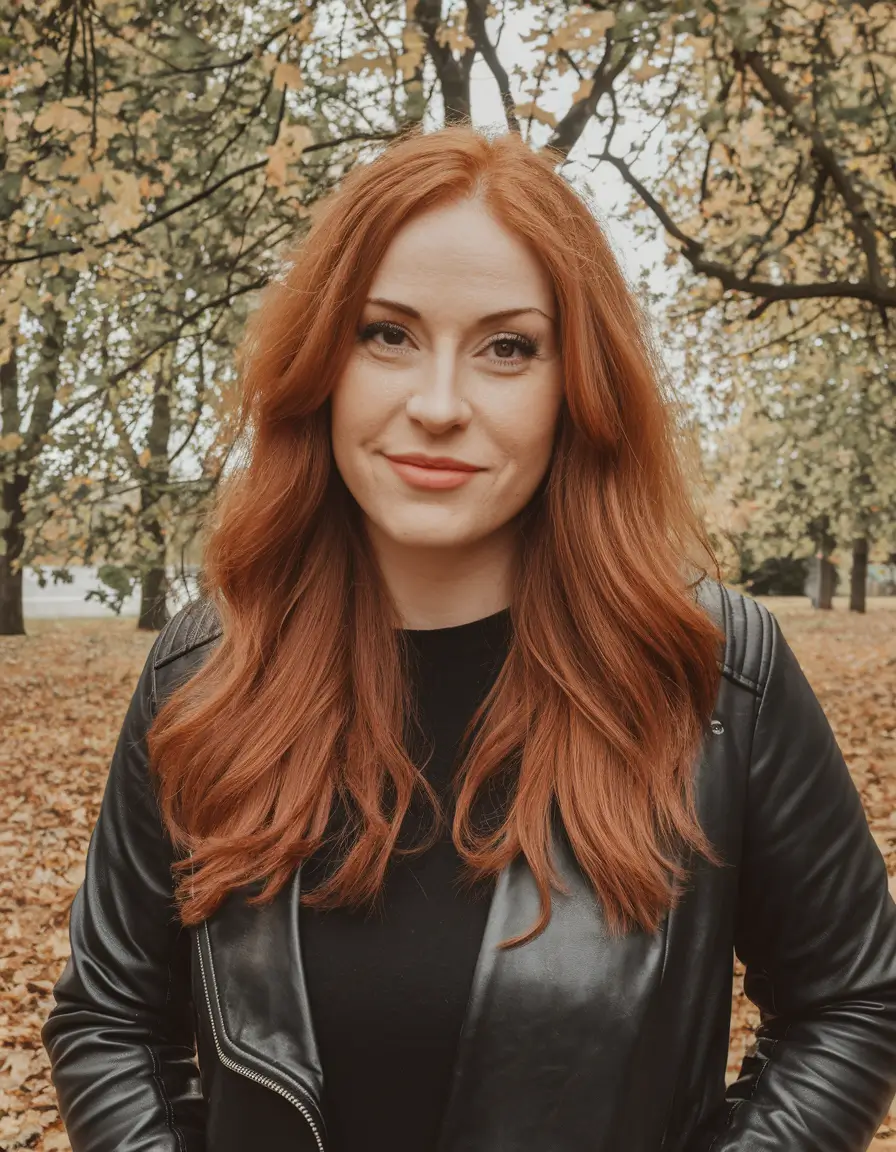 Caramel Fall Hair Colors Ideas 2025 for a Cozy Glow+Chestnut Caramel With Cozy Movement