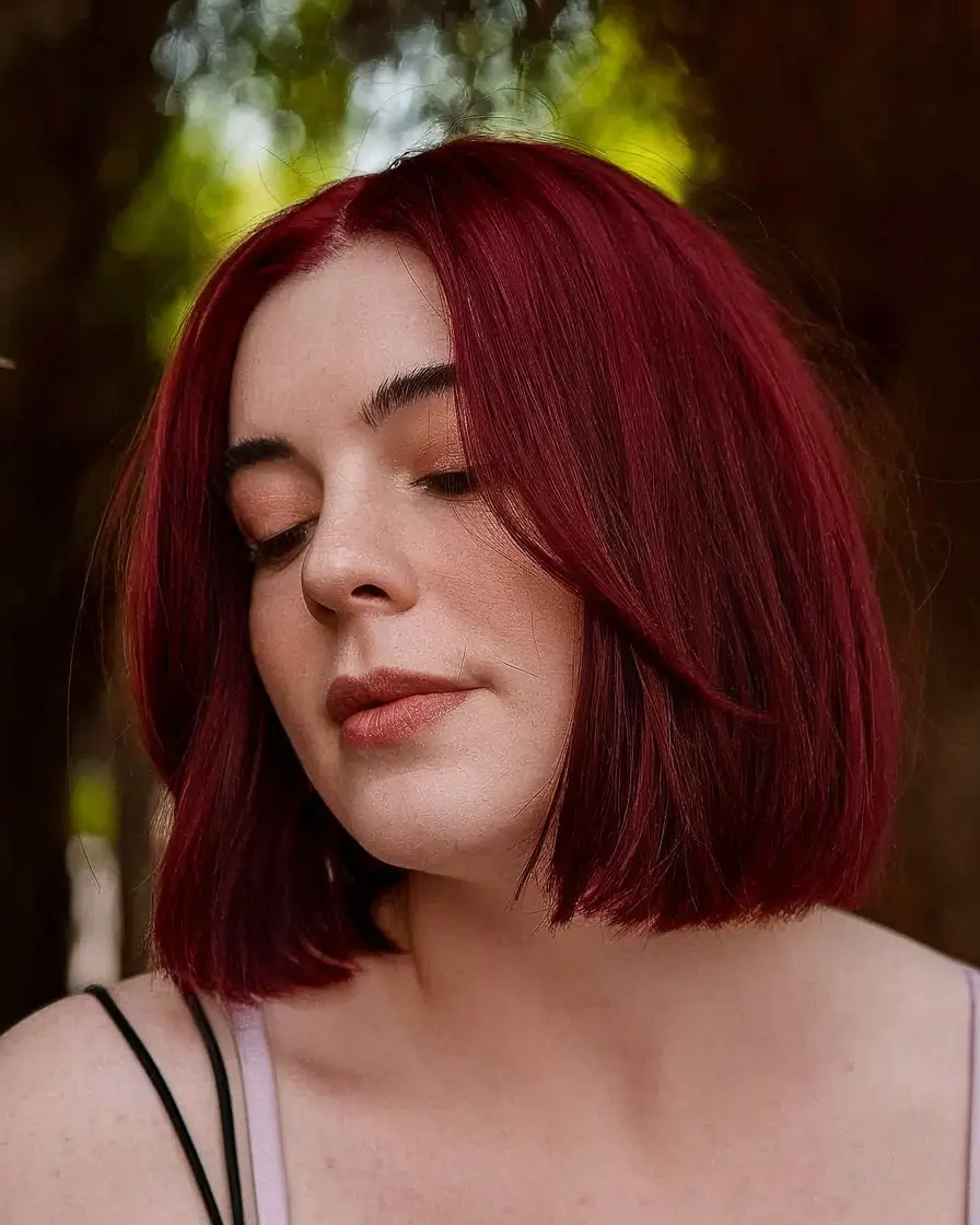 Cherry Merlot Short Cut With Edge
