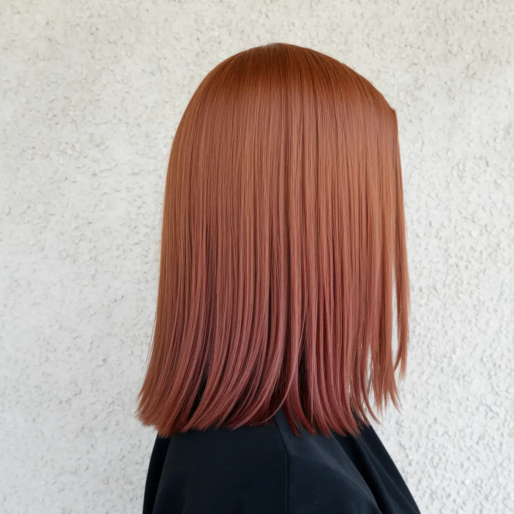 Caramel Fall Hair Colors Ideas 2025 for a Cozy Glow+Sleek Straight Caramel Precision Cut