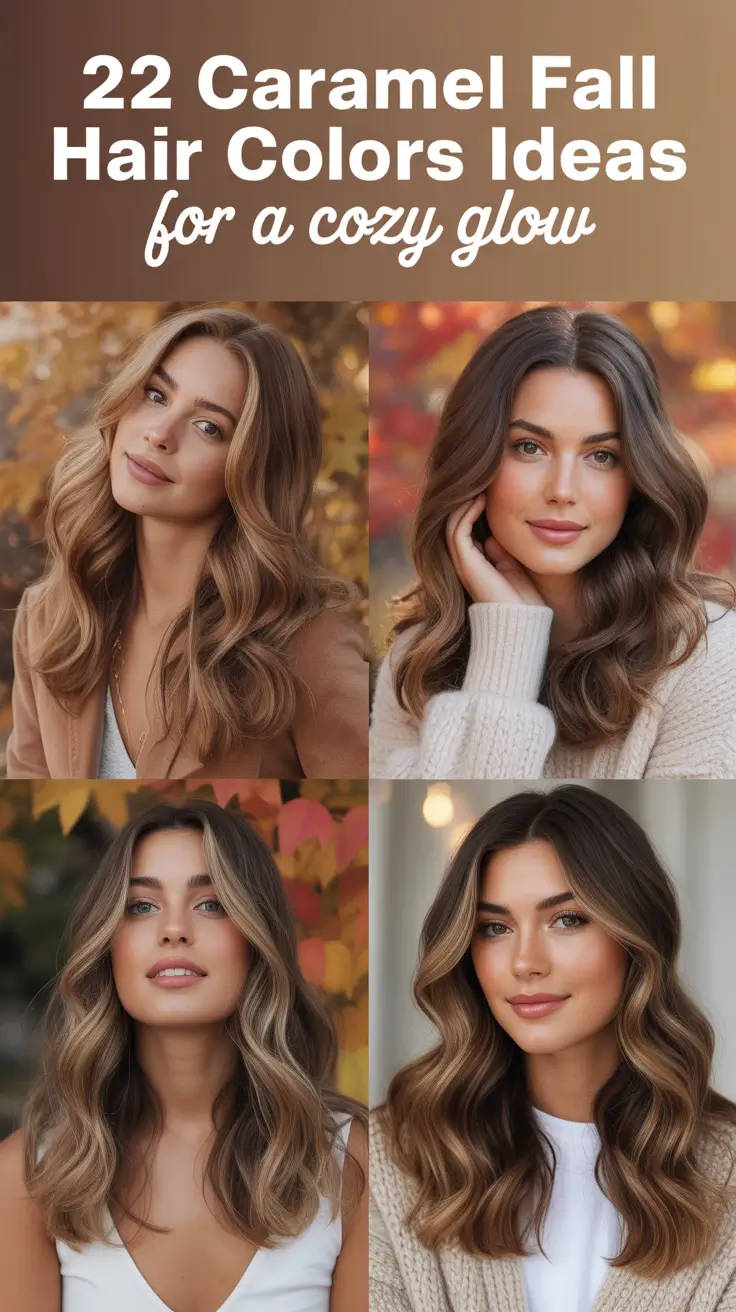 Caramel Fall Hair Colors Ideas 2025 for a Cozy Glow