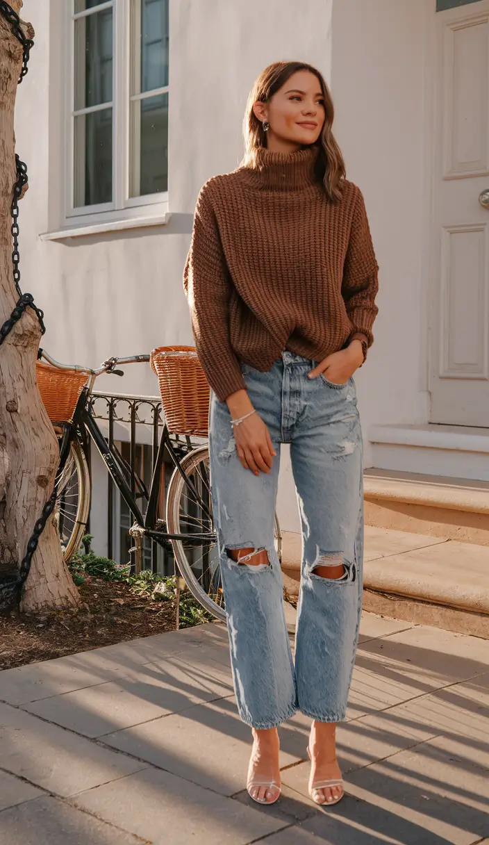 Casual and Simple outfits Inspirations for Fall 2025+Effortlessly Feminine with a Touch of Grunge