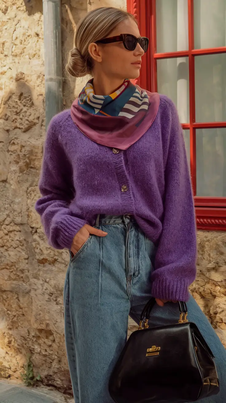 Casual and Simple outfits Inspirations for Fall 2025+Purple Luxe with a Smart Twist