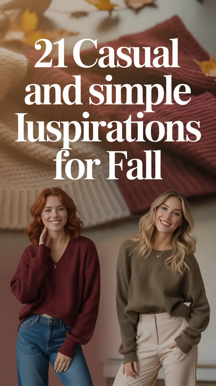 Casual and Simple Outfits Inspirations for Fall 2025 That Every Woman Will Want to Copy