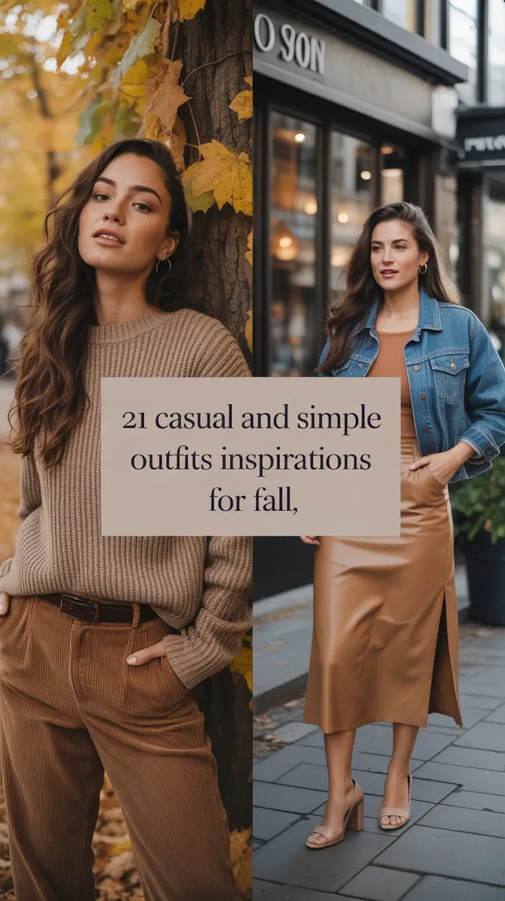 Casual and Simple Outfits Inspirations for Fall 2025 That Every Woman Will Want to Copy