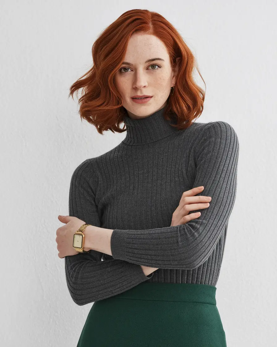 fall bob haircut Polished Auburn Waves with Retro Gloss