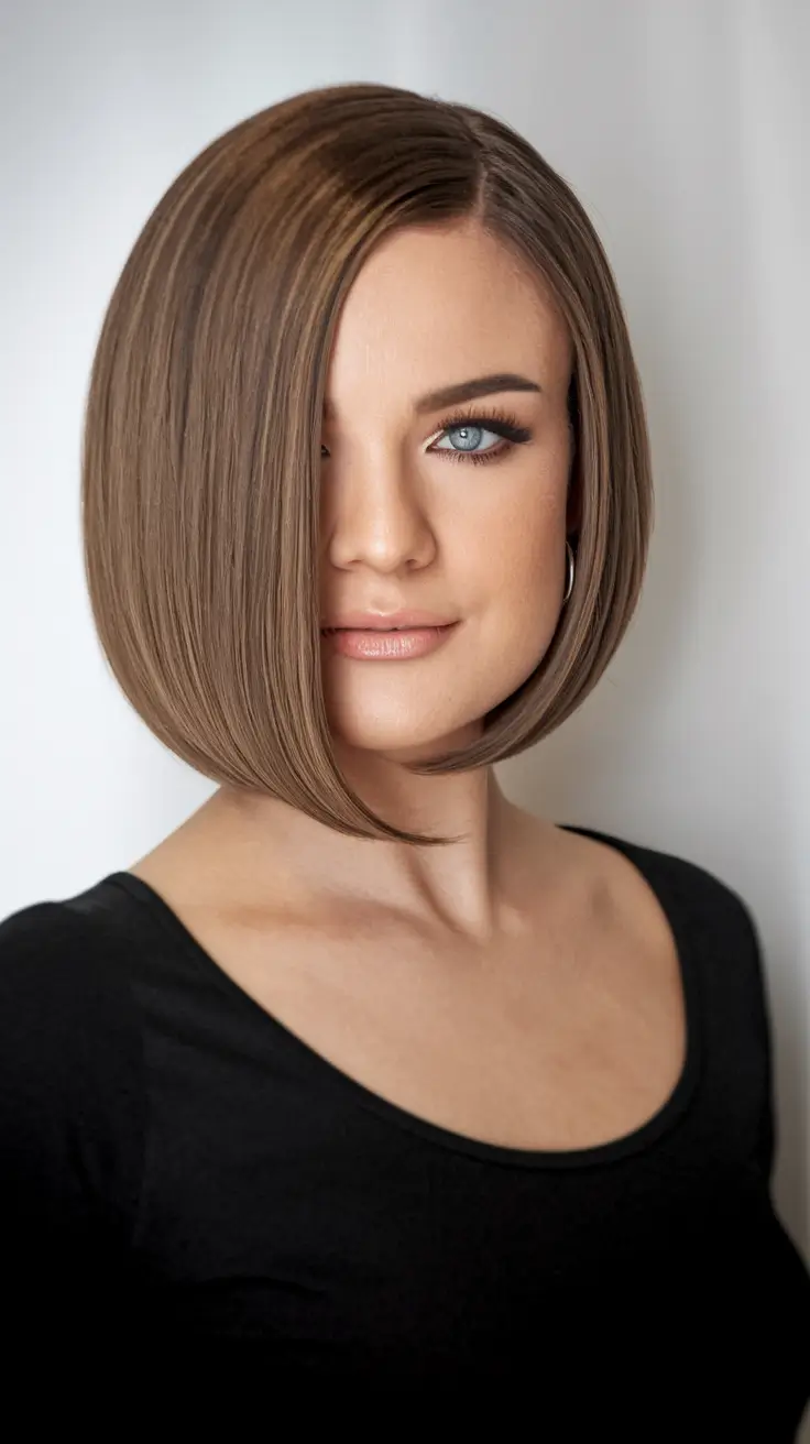 Chic Fall Bob Haircuts for 2025 Rounded Classic with Silky Finish