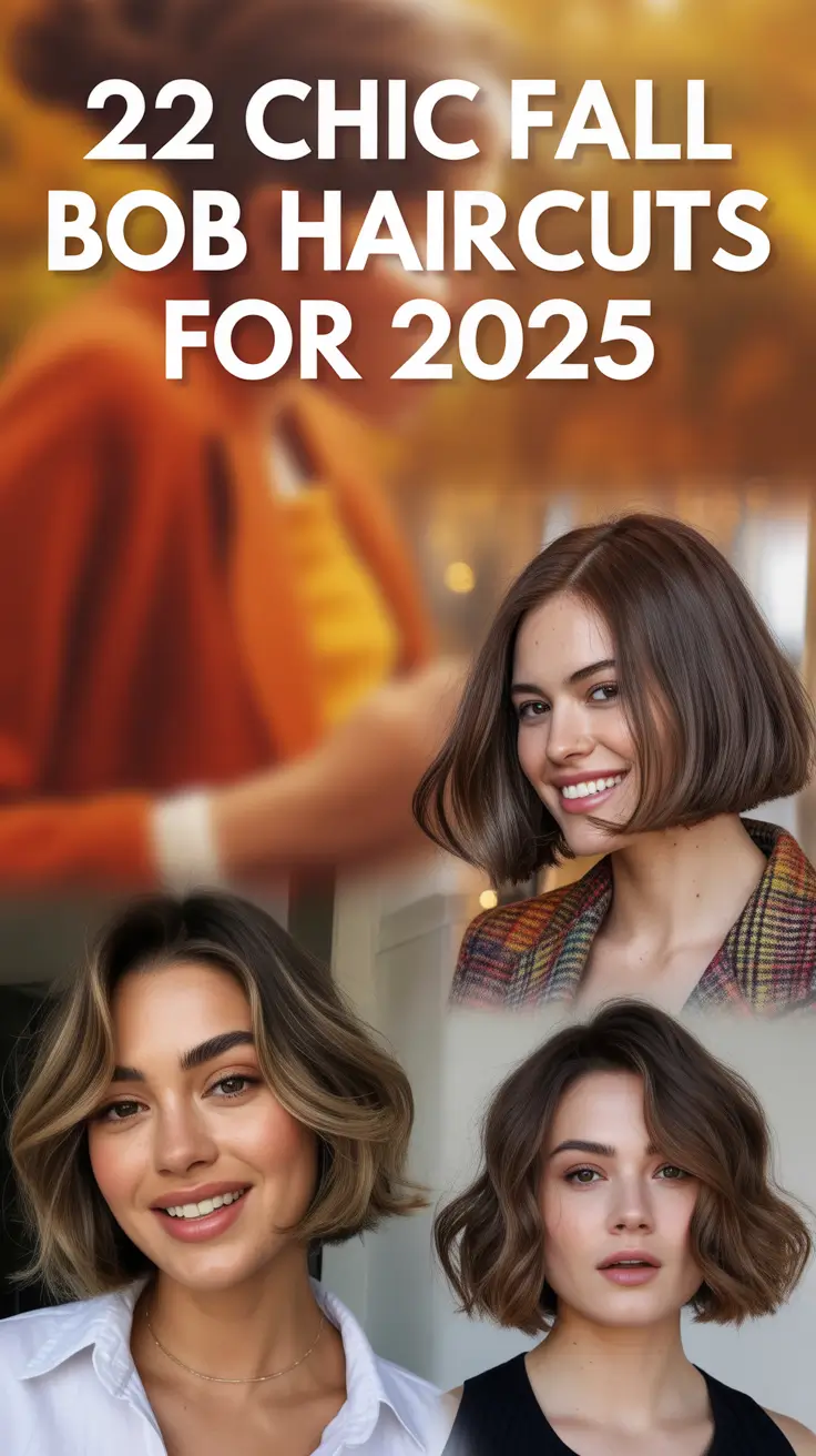 Chic Fall Bob Haircuts for 2025: Bold Cuts, Soft Layers & Color Trends