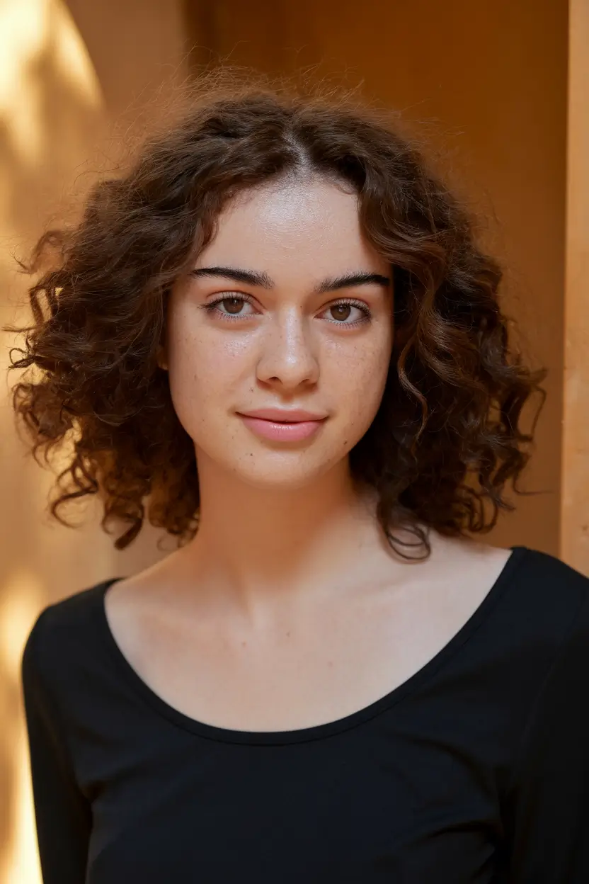 fall brown hair color brunettes short curly bob