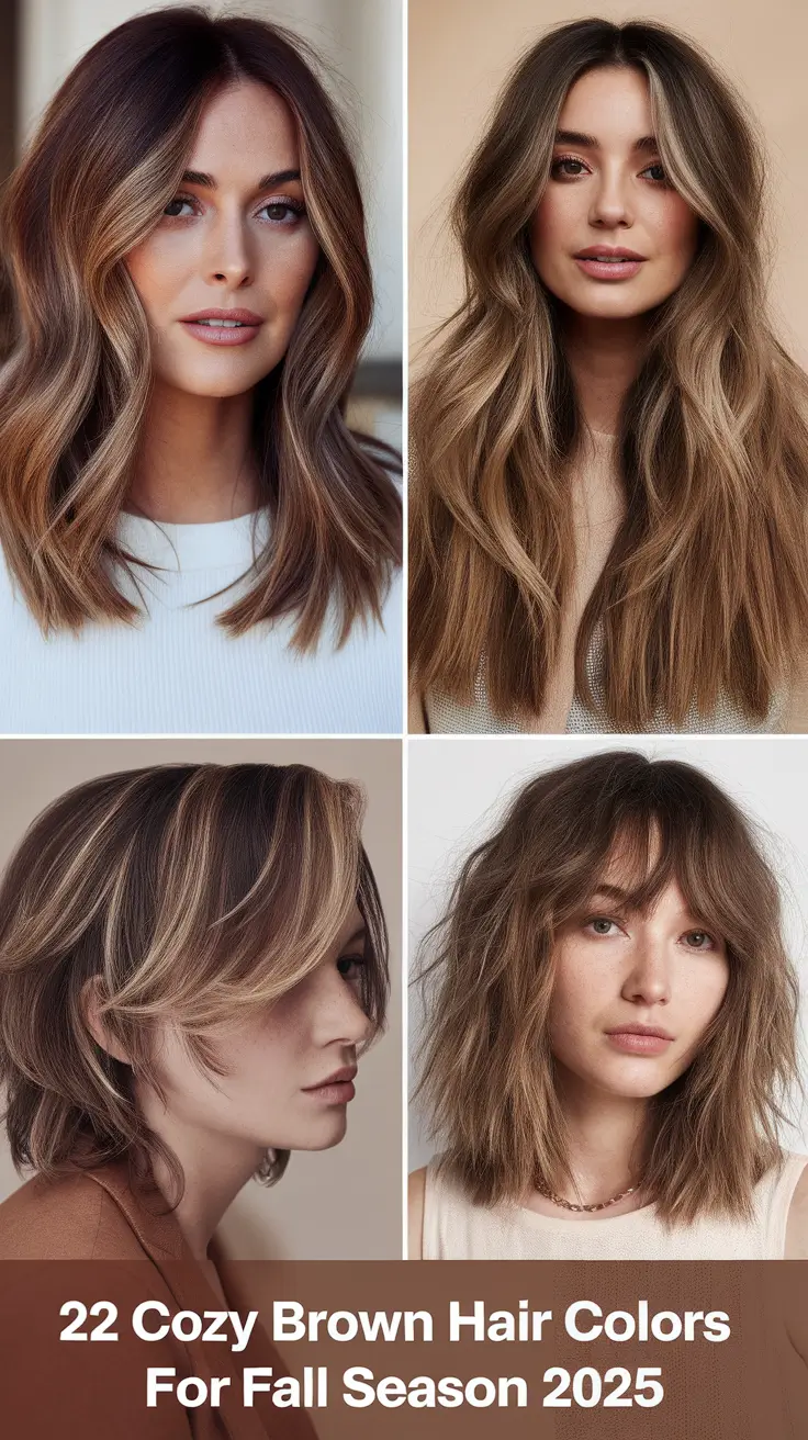 Cozy Brown Hair Colors for Fall Season 2025: The Best Brunette Ideas to Try This Year