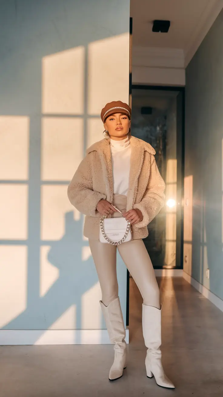 cozy fall outfits leggings uggs Creams, Chains, and French It-Girl Energy