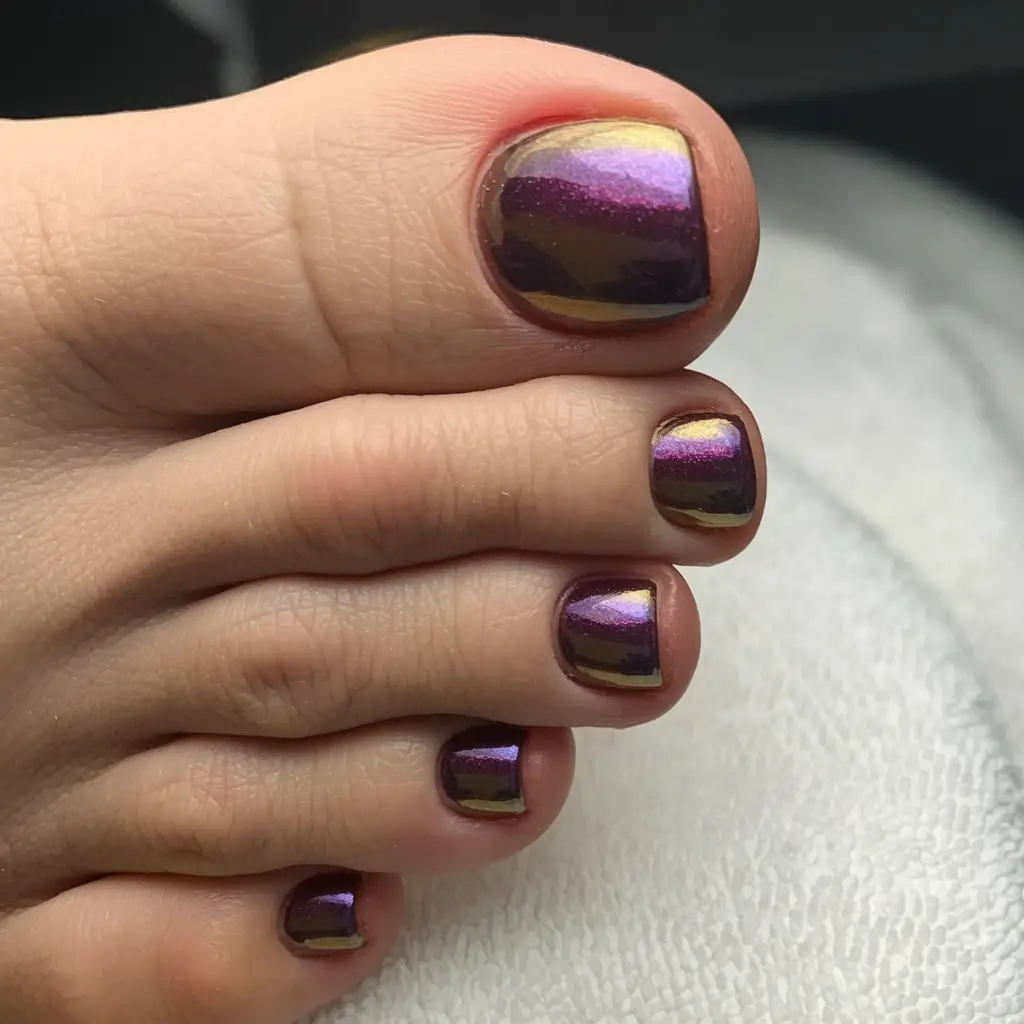 colors autumn design+Oil-Slick Chrome for Moody Metallic Moments
