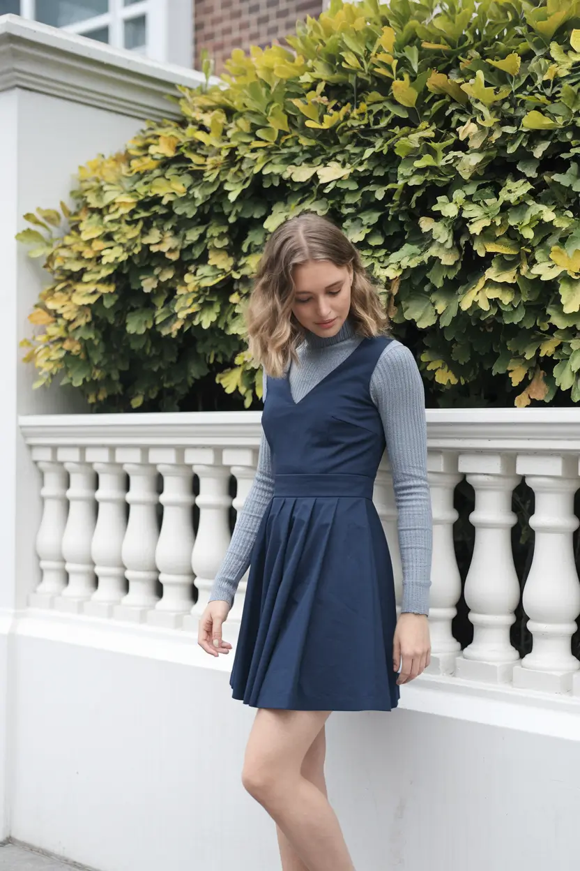 Early Fall outfits inspo for September 2025+Layered Minimalism with a Preppy Twist