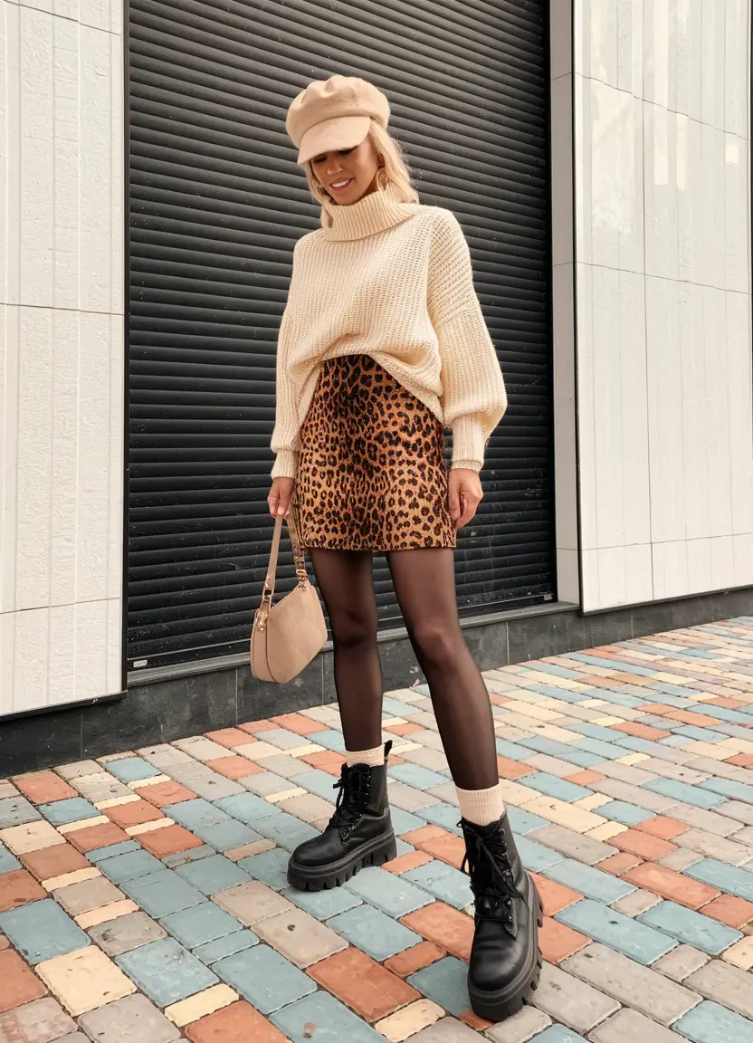 Early Fall outfits inspo for September 2025+Street Baddie in Leopard and Cream