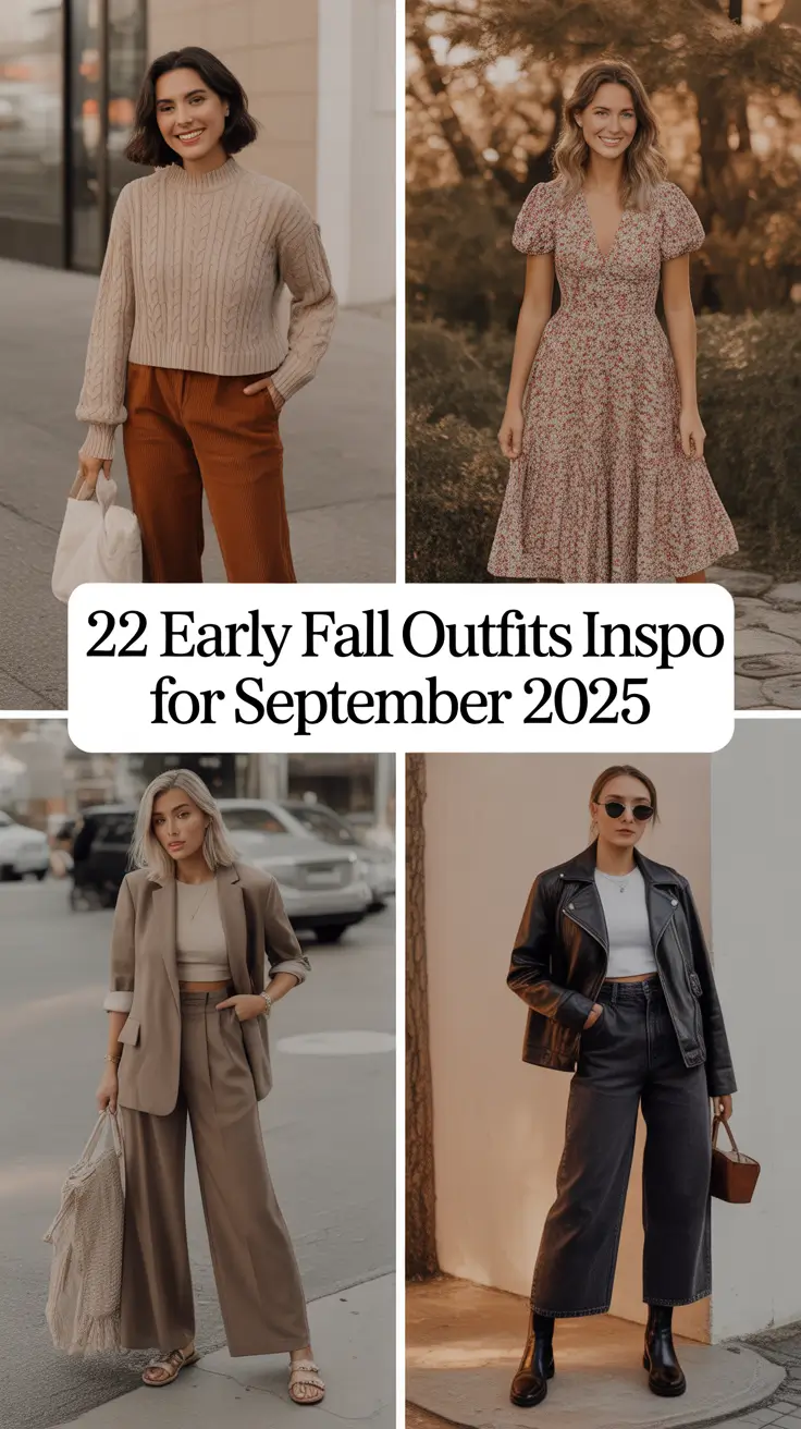 Early Fall Outfits Inspo for September 2025: Effortless Ideas Women Will Love