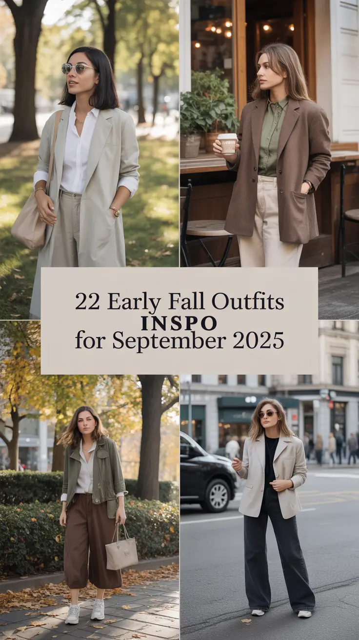 Early Fall Outfits Inspo for September 2025: Effortless Ideas Women Will Love
