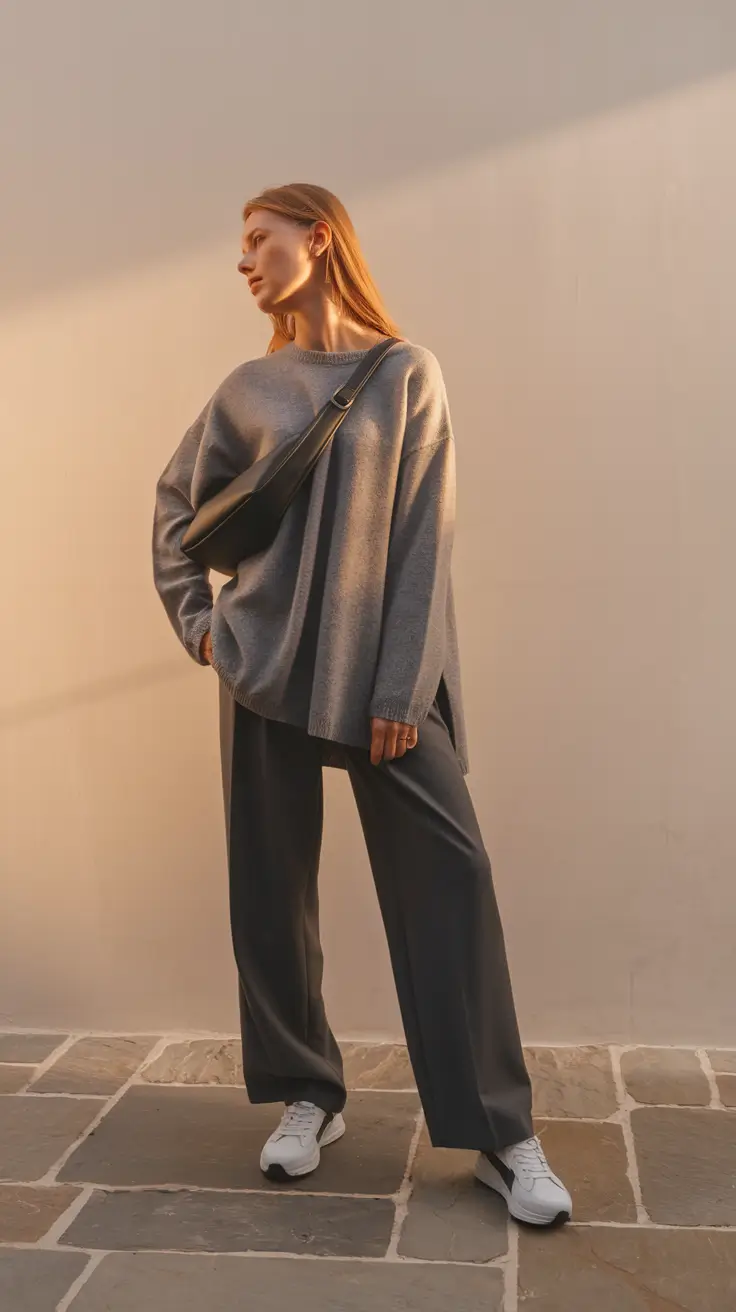 everyday fall outfits 2025 Oversized Neutrals That Breathe Easy