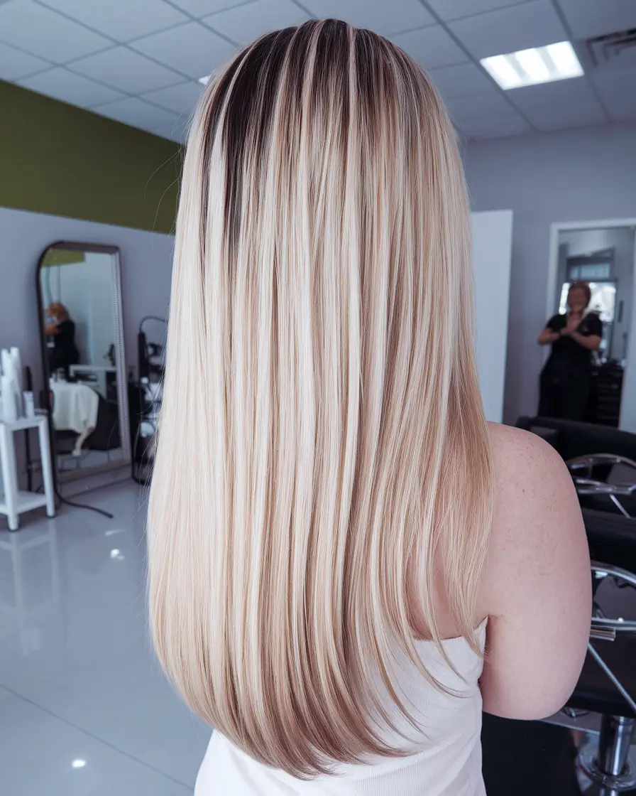 Fall 2025 Haircut Ideas for Long Hair+Platinum Precision with Slight Tapering