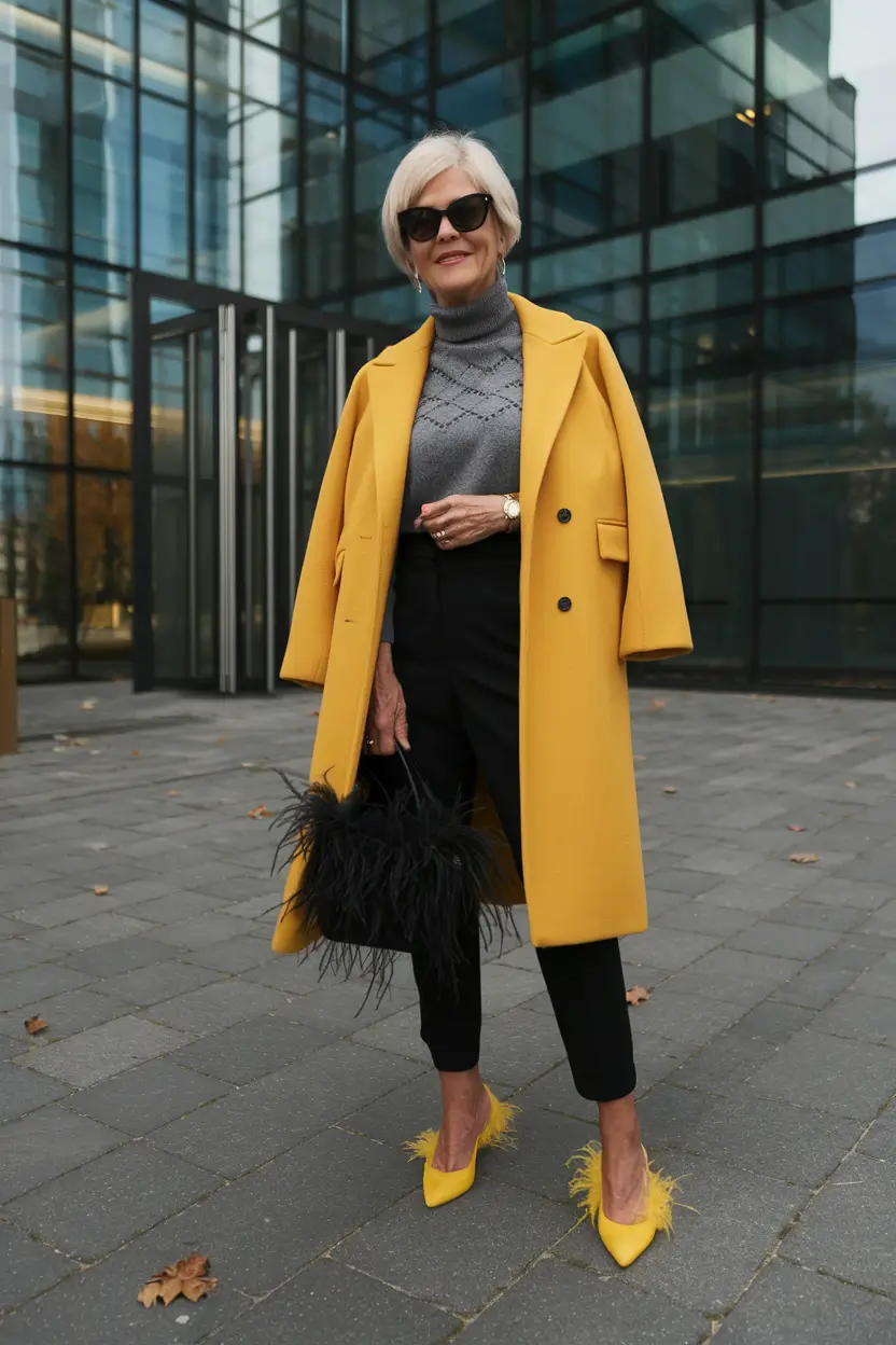 fall outfits women over 60 classy Bold Outerwear for a Statement Season