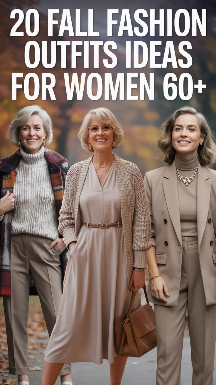 Fall Fashion Outfits Ideas 2025 for Women 60+: Classy & Casual Looks for Every Degree Weather