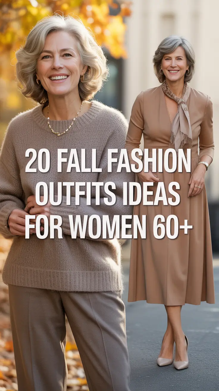 Fall Fashion Outfits Ideas 2025 for Women 60+: Classy & Casual Looks for Every Degree Weather