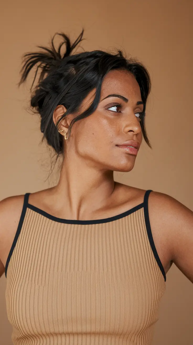 hair color for brown skin 2025 Low-Key Jet Black with Loose Texture
