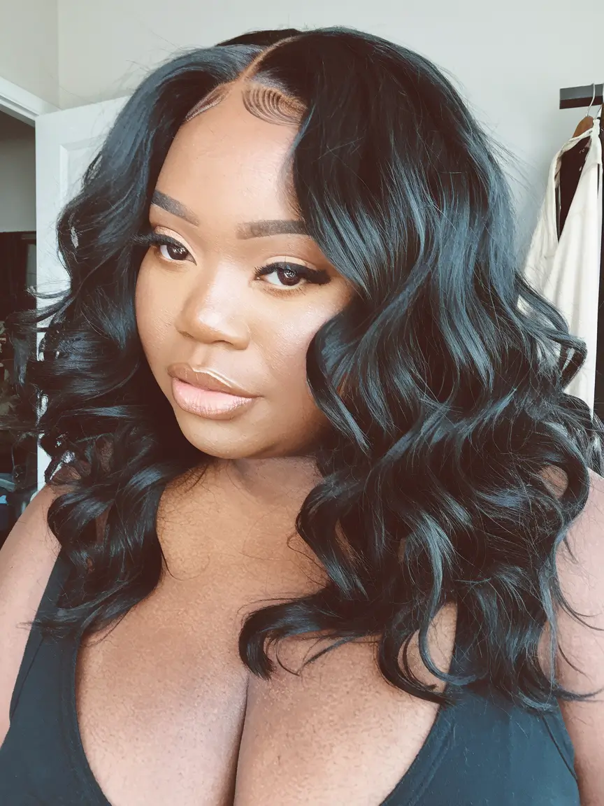 Fall haircut plus size women Defined Curls with Sculpted Volume