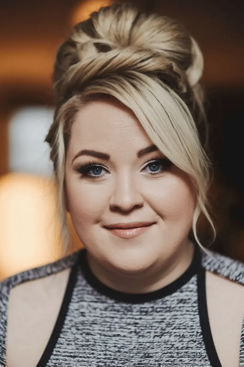 fall haircut plus size women Elegant Updo for Chic Evenings