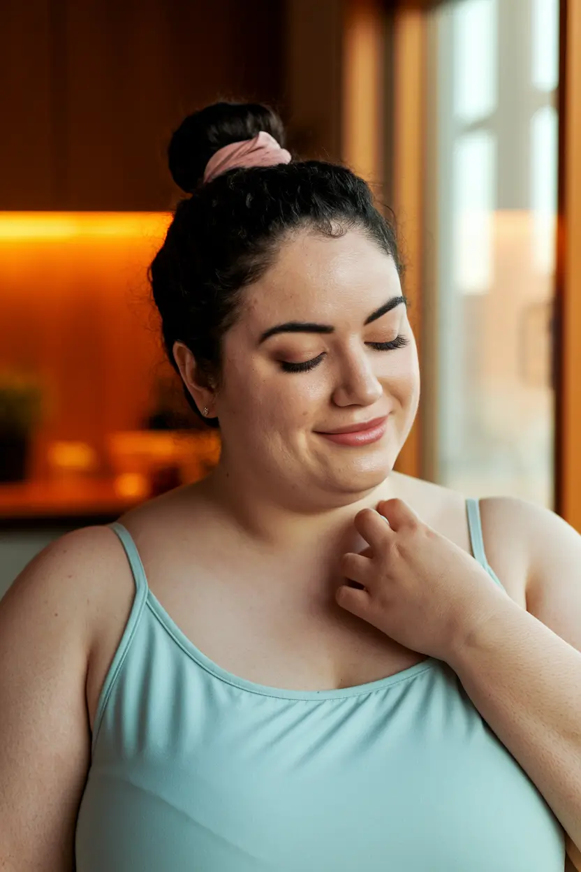 fall haircut plus size women Cozy Top Knot with Personality