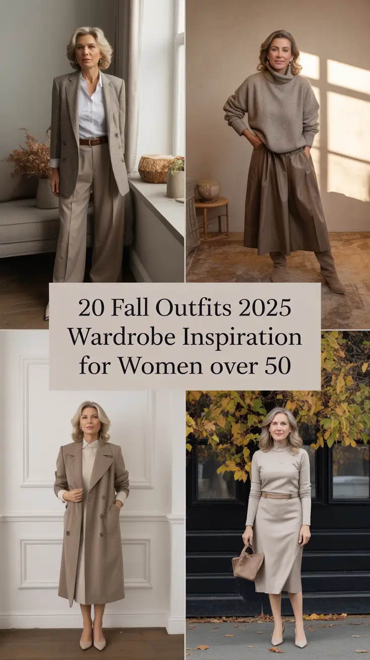 Fall Outfits 2025 Wardrobe Inspiration for Women Over 50: Chic, Cozy & Age-Defying Style