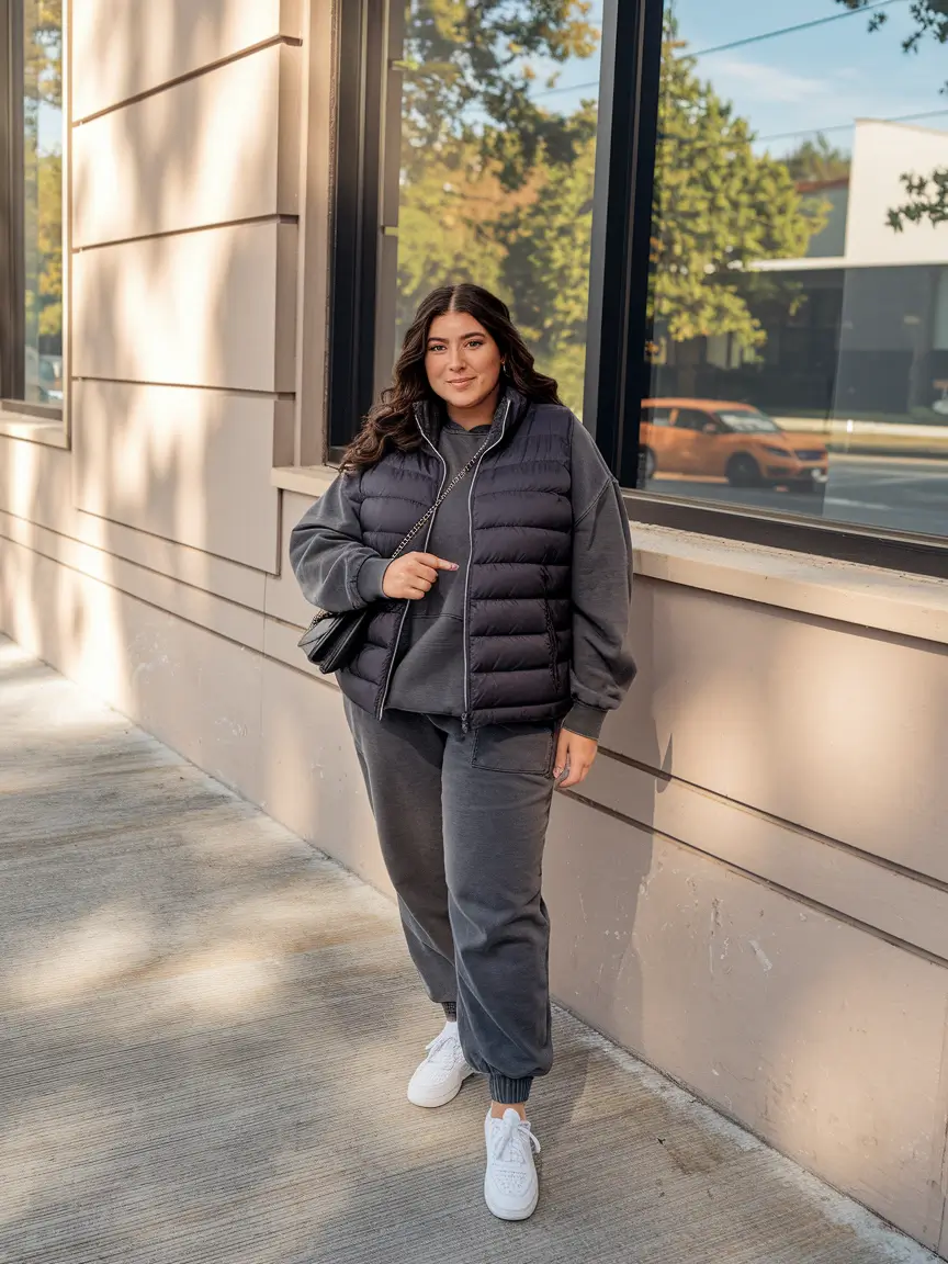 curvy fall outfits women Dark Tones and Street Ease